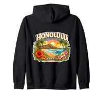 Souvenir d'Honolulu, Ville et Capitale de l'État d'Hawaï Sweat à Capuche