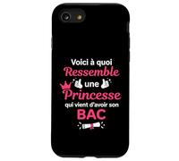 Souvenir Diplôme Baccalauréat Fille Princesse Humour bac Coque pour iPhone SE (2020) / 7/8