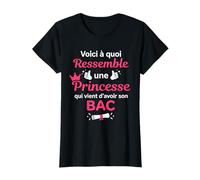Souvenir Diplôme Baccalauréat Fille Princesse Humour bac T-Shirt