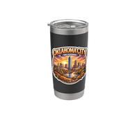 Souvenir d'Oklahoma City, capitale de l'État, souvenirs vintage | OKC Gobelet isotherme en acier inoxydable double paroi