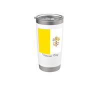 Souvenir Drapeau de la Cité du Vatican Gobelet isotherme en acier inoxydable double paroi