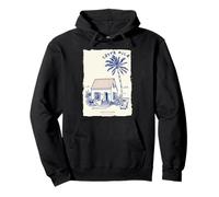 Souvenir du Costa Rica Pura Vida Vintage Beach Art Sweat à Capuche