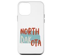 Souvenir du Dakota du Nord des États-Unis, ND de l'état du Dakota du Nord Coque pour iPhone 12 Mini