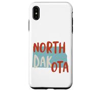 Souvenir du Dakota du Nord des États-Unis, ND de l'état du Dakota du Nord Coque pour iPhone XS Max