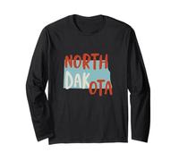 Souvenir du Dakota du Nord des États-Unis, ND de l'état du Dakota du Nord Manche Longue