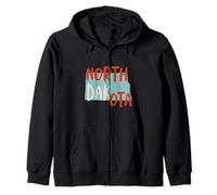 Souvenir du Dakota du Nord des États-Unis, ND de l'état du Dakota du Nord Sweat à Capuche