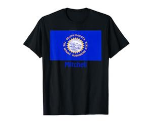 Souvenir du Drapeau américain du Dakota du Sud Mitchell T-Shirt