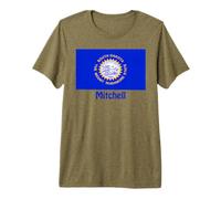 Souvenir du Drapeau américain du Dakota du Sud Mitchell T-Shirt Haut de Gamme