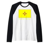 Souvenir du Drapeau des États-Unis du Nouveau-Mexique Santa Rosa Manche Raglan