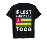 Souvenir du drapeau du Togo - If lost send me to Togo T-Shirt