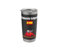 Souvenir du drapeau espagnol des Taureaux amoureux des éclipses solaires de Valence Gobelet isotherme en acier inoxydable double paroi