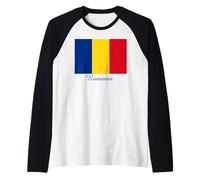 Souvenir du Drapeau roumain de la Roumanie Manche Raglan