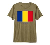 Souvenir du Drapeau roumain de la Roumanie T-Shirt Haut de Gamme