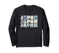 Souvenir du Japon Grande Vague Off Kanagawa Hokusai Vintage Manche Longue