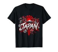 Souvenir du Japon - Skyline Japonaise T-Shirt Graphique avec Valeur