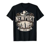 Souvenir du manoir du Phare de Newport Rhode Classic Island T-Shirt