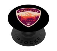 Souvenir du Mont Denali/Mont Denali PopSockets PopGrip Adhésif