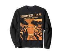 Souvenir du Monument Historique du Canyon rétro du Barrage Hoover en Arizona et au Nevada Sweatshirt