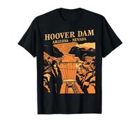 Souvenir du Monument Historique du Canyon rétro du Barrage Hoover en Arizona et au Nevada T-Shirt