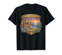 Souvenir du Parc d'État de Chimney Bluffs, New York, lac Ontario T-Shirt
