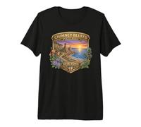 Souvenir du Parc d'État de Chimney Bluffs, New York, lac Ontario T-Shirt Haut de Gamme