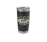 Souvenir du parc historique national de la ruée vers l'or du Skagway Klondike Gobelet isotherme en acier inoxydable double paroi