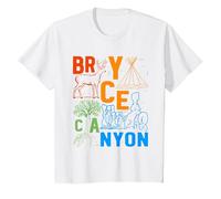 Souvenir du Parc National de Bryce Canyon Utah Bryce Canyon T-Shirt, Enfant, Blanc, 8 Ans