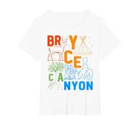 Souvenir du Parc National de Bryce Canyon Utah Bryce Canyon T-Shirt, Femme Grandes Tailles, Blanc, 1X