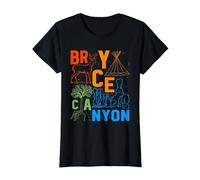 Souvenir du Parc National de Bryce Canyon Utah Bryce Canyon T-Shirt, Femme, Noir, L