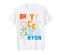 Souvenir du Parc National de Bryce Canyon Utah Bryce Canyon T-Shirt, Homme, Blanc, 6XL