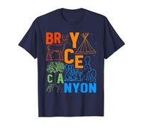 Souvenir du Parc National de Bryce Canyon Utah Bryce Canyon T-Shirt, Homme, Bleu Marine, L