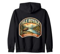 Souvenir du Parc National de l'Isle Royale au Michigan Sweat à Capuche