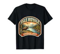 Souvenir du Parc National de l'Isle Royale au Michigan T-Shirt