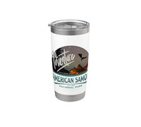 Souvenir du parc national des Samoa américaines Pako O Amerika Samoa Gobelet isotherme en acier inoxydable double paroi