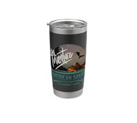 Souvenir du parc national des Samoa américaines Pako O Amerika Samoa Gobelet isotherme en acier inoxydable double paroi