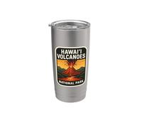 Souvenir du parc national des volcans d'Hawaï Gobelet isotherme en acier inoxydable double paroi