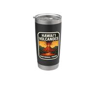 Souvenir du parc national des volcans d'Hawaï Gobelet isotherme en acier inoxydable double paroi