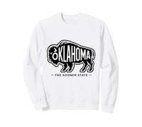 Souvenir du Parc National d'Oklahoma Bison American Buffalo Sweatshirt
