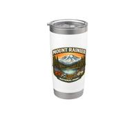 Souvenir du parc national du mont Rainier à Washington Gobelet isotherme en acier inoxydable double paroi