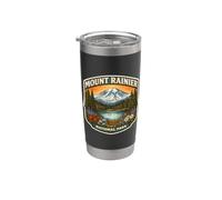 Souvenir du parc national du mont Rainier à Washington Gobelet isotherme en acier inoxydable double paroi