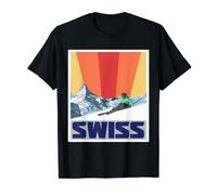 Souvenir du parc national suisse de l'Engadin Alpes Suisse Randonnée T-Shirt