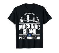 Souvenir du Pont Vintage de l'île Mackinac au Michigan T-Shirt