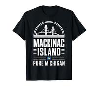 Souvenir du Pont Vintage de l'île Mackinac au Michigan T-Shirt