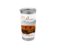 Souvenir du Territoire du Nord de l'Australie centrale NT Ayers Rock Gobelet isotherme en acier inoxydable double paroi