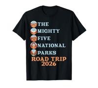 Souvenir du Voyage dans Les Cinq Parcs de l'Utah en 2026 T-Shirt