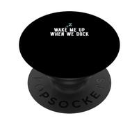 Souvenir du Voyageur de croisière Wake Me Up When We Dock PopSockets PopGrip Adhésif