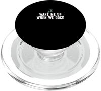 Souvenir du Voyageur de croisière Wake Me Up When We Dock PopSockets PopGrip pour MagSafe