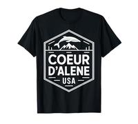 Souvenir emblématique d'une Baleine de Montagne de Coeur d'Alene, dans l'Idaho T-Shirt