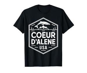 Souvenir emblématique d'une Baleine de Montagne de Coeur d'Alene, dans l'Idaho T-Shirt