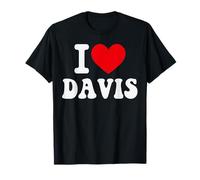 Souvenir en Forme de cœur avec Inscription « I Love Davis California » T-Shirt